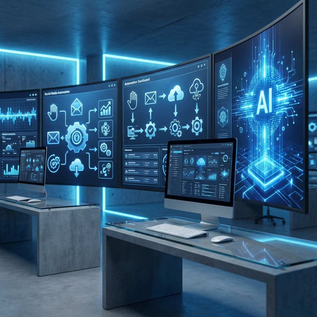 Nowoczesna, profesjonalna scena pokazująca automat