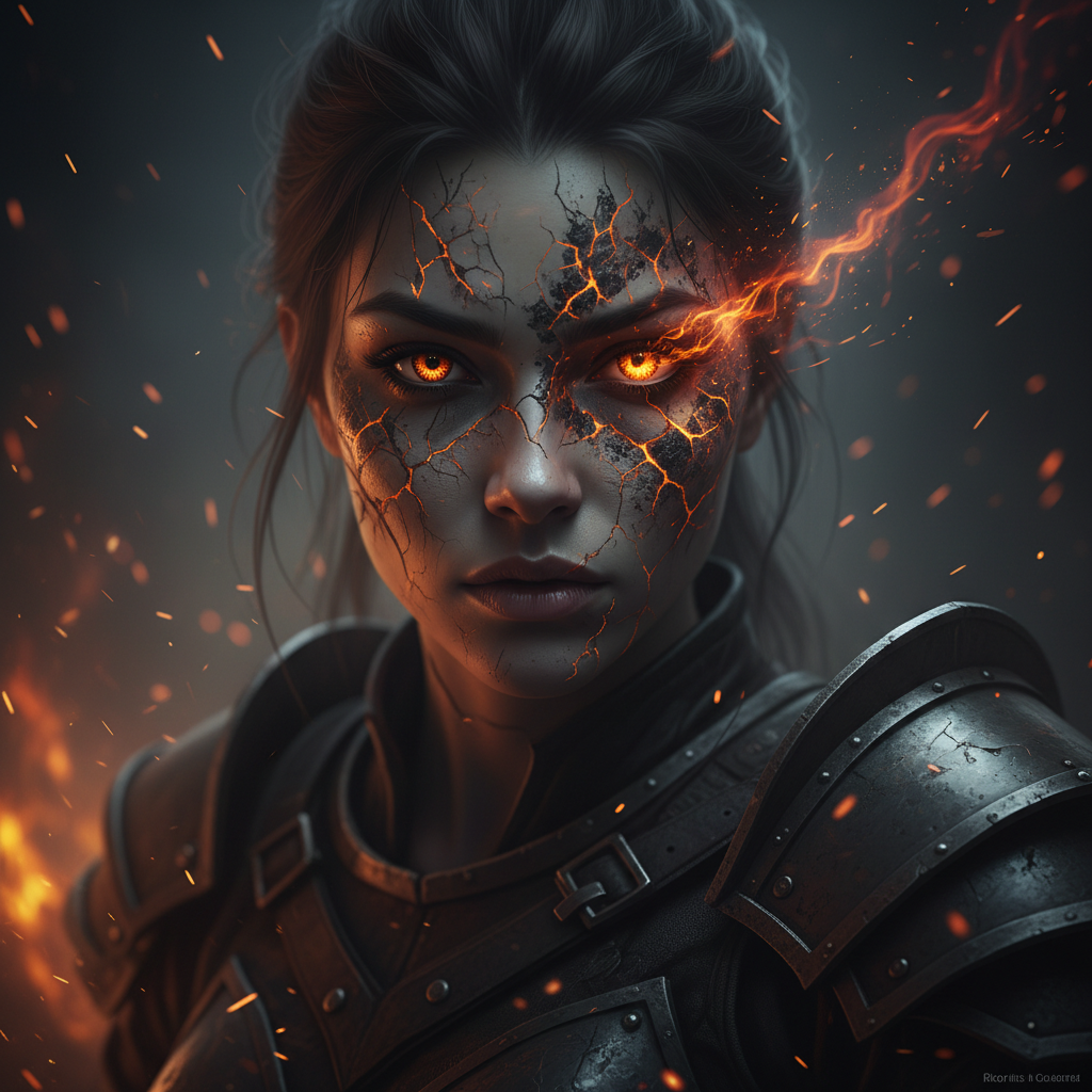 Ultra-realistic cinematic close-up portrait of a m