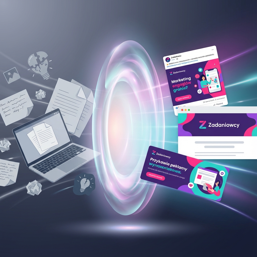 Wyobraź sobie dynamiczną grafikę utrzymaną w nowoc